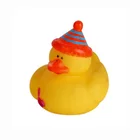 Duck Promotional PVC Bath Floating Baby Toy Crowned Queen Yellow Duck
