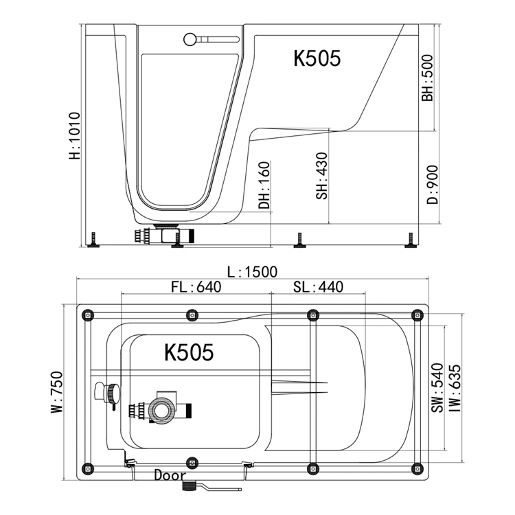 K505-Size