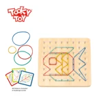2021 New Creative Kids Games Rubber Band Woodenl Toy For Child