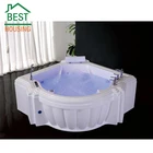 Bath Corner Bathtub Triangle Massage Bathtub Corner Whirlpool Bathtubs Acrylic Bath Tub With Water Suction Device