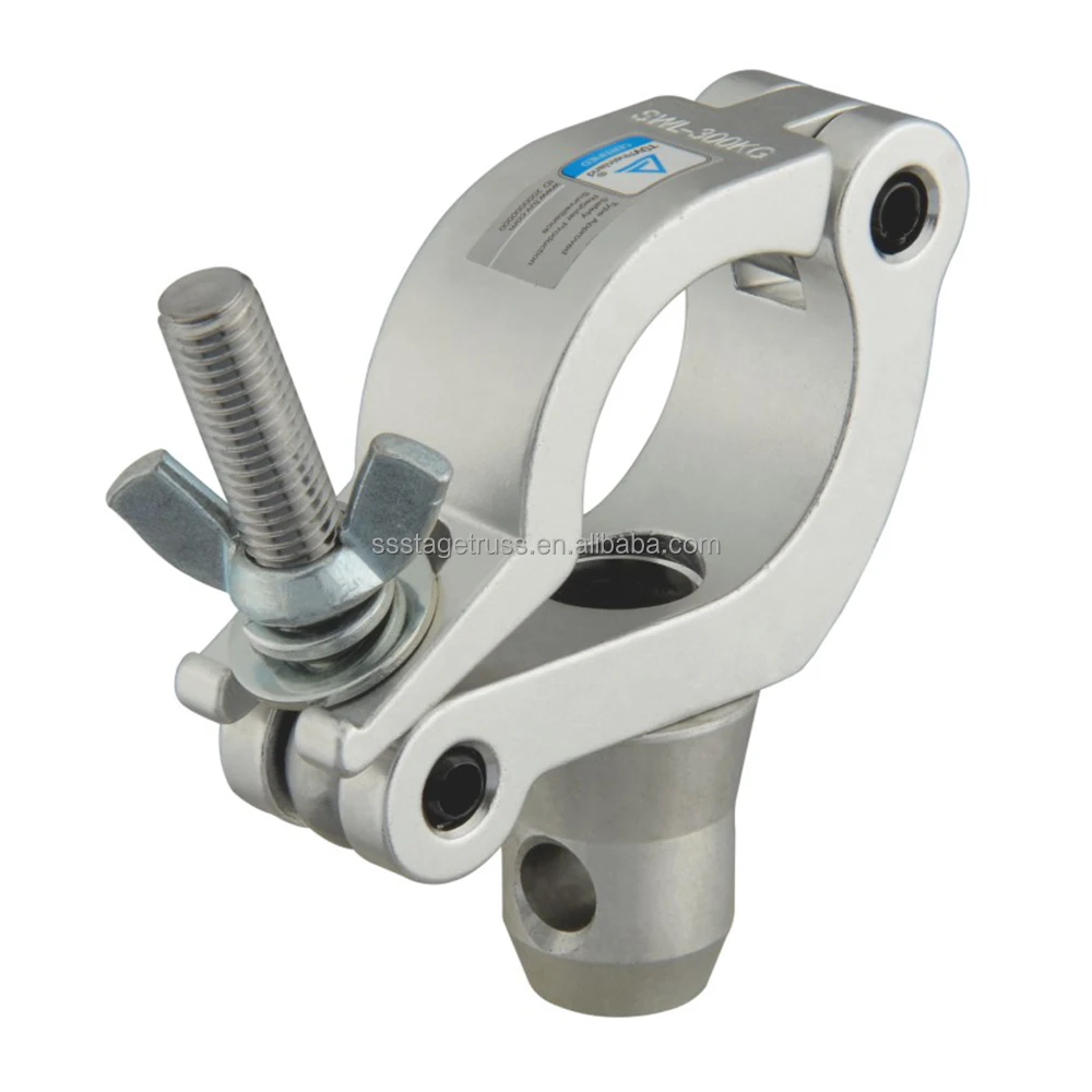product tube 48 51mm load 300kg aluminum large stage load clamp hook lighting clamp hook coupler truss display truss system accessories-9