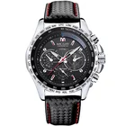 Watches MEGIR 1010 Casual Sport Watches Men Wrist Luxury Quartz Leather Waterproof Wristwatches