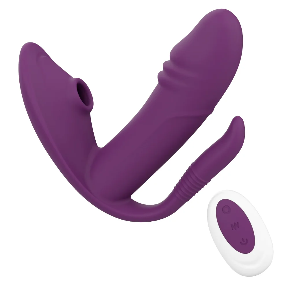 New Felling Wearable G Spot Sucker Vibrator Waterproof Underwear Clitoris Stimulator Vibrator Dildos For Husband And Wife