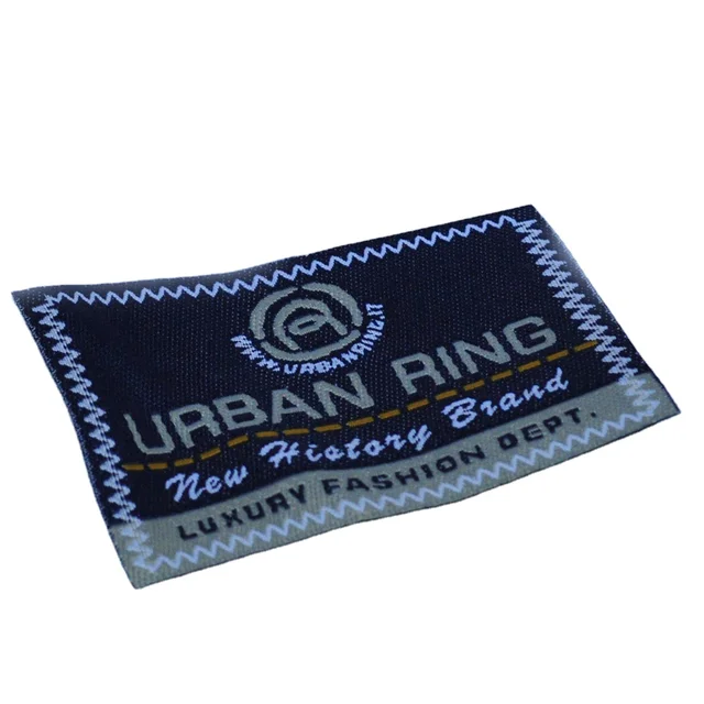 Custom Cheap Designer Luxury Clothing Brand     Woven Printing Label for Garments