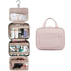 Makeup Best Selling Wholesale Water Resistant Makeup Toilet Bag Hanging Travel Toiletry Bag With Sturdy Hook