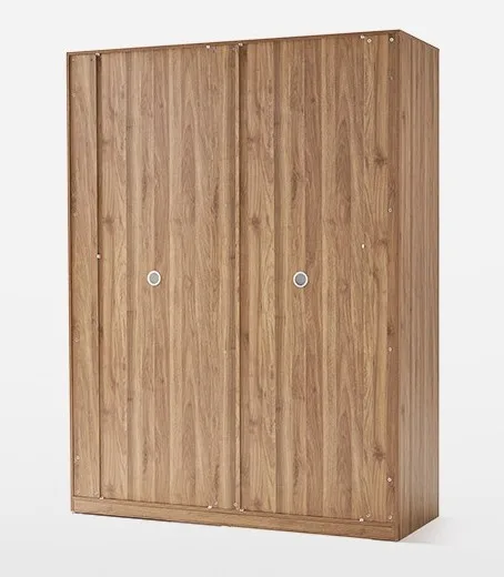 Modern simple Nordic style push-pull wardrobe Family bedroom minimalist style storage wardrobe