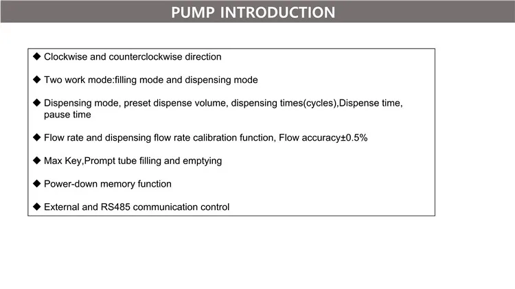 peristaltic pump dispenser digital dosing pump