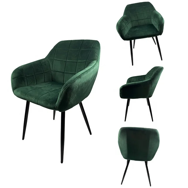 Factory Direct Wholesale Dining Chair Nordic Simple Modern Style Fabric Velvet Home Kitchen Restaurant Dining Room Dining Chairs