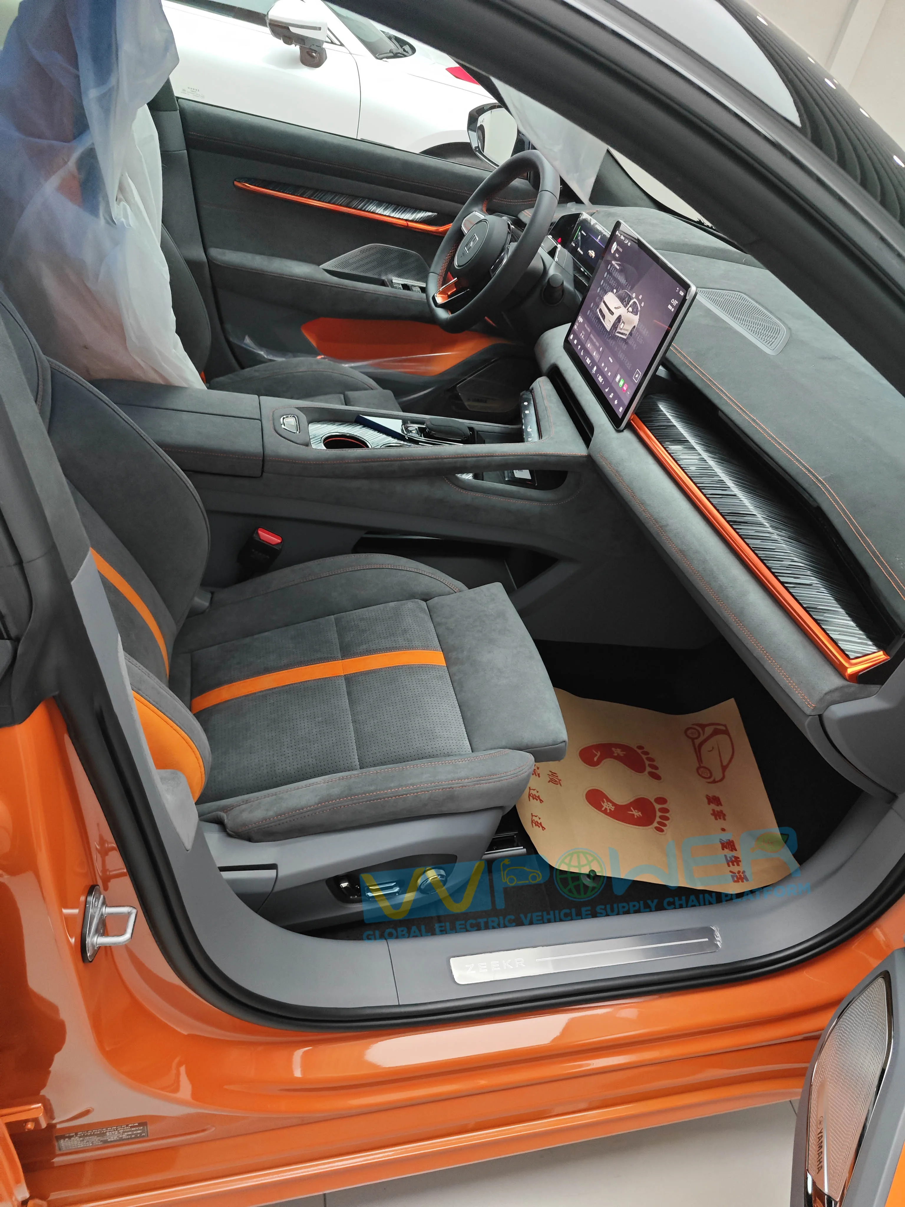 Orange Color In Stock Zeekr Electric Car We Zeekr You Edition