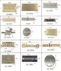 Handbag Brand Factory Direct Custom Handbag Logo Clothing Brand Engrave Logos Mass Metal Label For Leather Bag Wallet