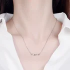 925 Silver Mothers Day Gifts 925 Sterling Silver Custom Name Letter Mama Mom Pendant Necklaces