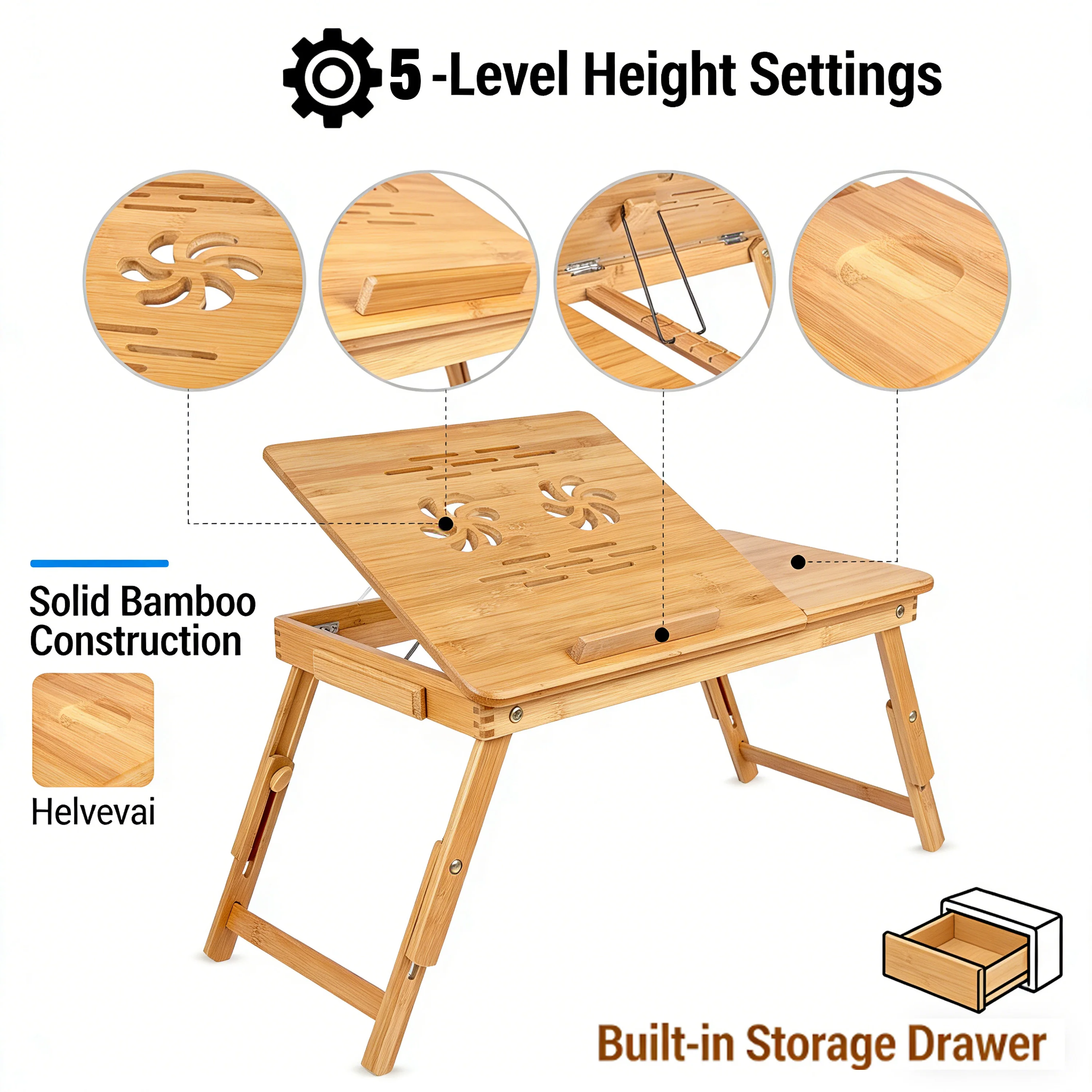 product bamboo portable adjustable foldable laptop desk for bed use-11