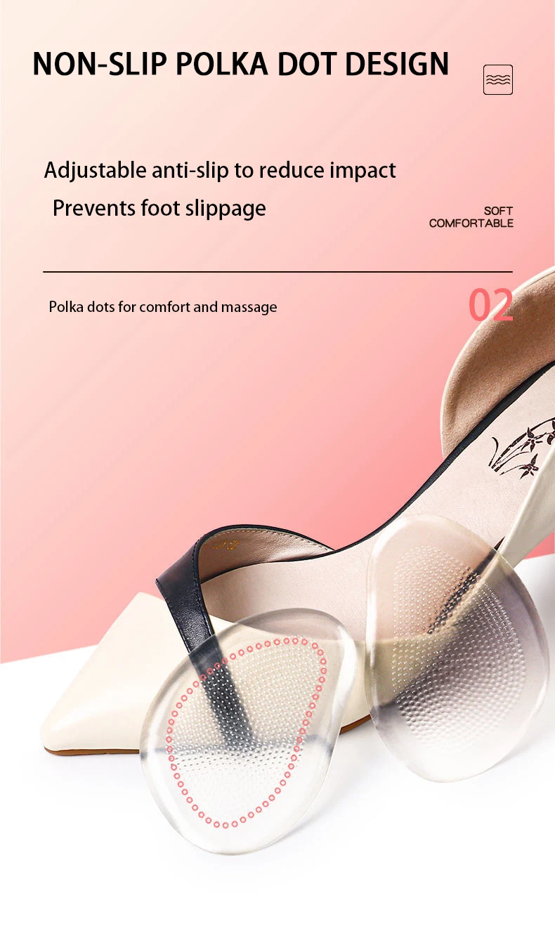 Silicone Sandals Forefoot Pads Anti Slip High Heel Inserts Silicone Sandals Forefoot Pads Anti Slip High Heel Inserts
