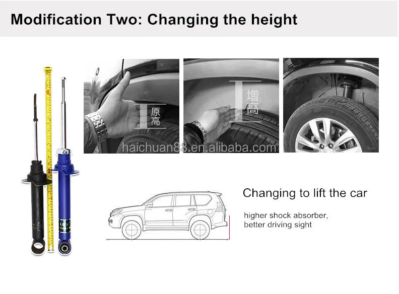 Abm Ac Front And Rear Strut Nitrogen Shock Absorber For Jeep