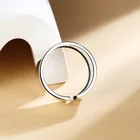 Jewelry Factory Handmade Jewelry Simple Wide Version 925 Silver Men's And Women's Rings