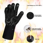 Gloves Glove Customized Aramid Printing Silicone BBQ Gloves Heat Resistant Glove Set CE