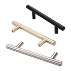 Cabinet Handles Manufacturers Modern Brushed Gold Black Aluminum Kitchen Door Hardware Wardrobe Pull Cabinet Handles