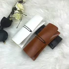 Women Box For Eyeglasses CaseFashion Men Women Pu Leather Foldable Glasses Box For Eyeglass Oversize Sunglasses Case