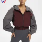 Ladies Jacket Ladies Full Zipper Sports Jacket Wcustom Logo Casual Running Lightweight Spring Jacket