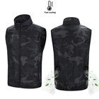 Vest Men Men New Summer Charging Clothing Utility Skin Jacket USB Smart Cooling Fan Vest Men Women TC11101