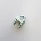 Wire Rope Clip China Rigging Hardware Malleable U Shaped Din741 Casting Steel Wire Rope Clip Clamp