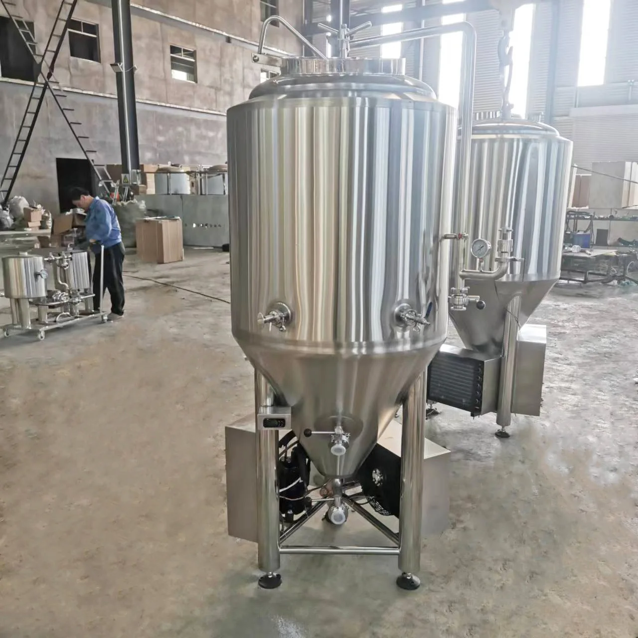 Gho L Sus Conical Fermentor With Chiller For Home Brewing Beer