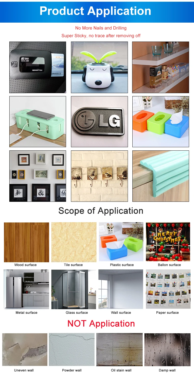 Custom Die Cut Adhesive Tapes Strong High-Temperature Double Sided Acrylic Foam Tape Water Activated for Bag Sealing