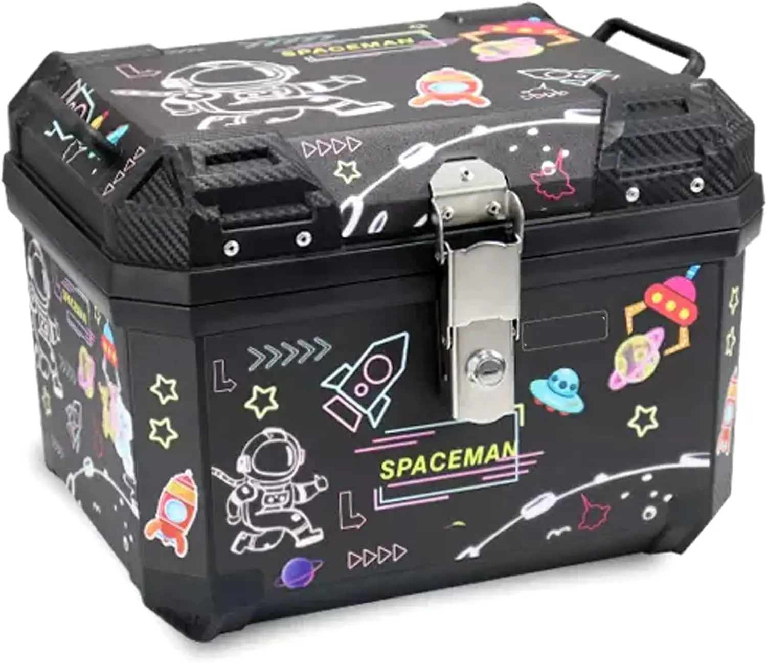 Motorcycle Tail Box - Scooter Storage Case, Waterproof Luggage Helmet Box