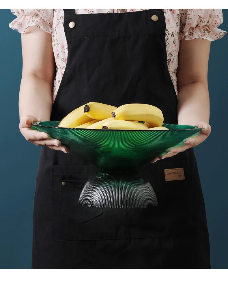 Factory Clear Glass Plates Big Size Glasses Plate For Fruit Commonly