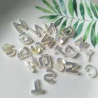Shell Xunbei Wholesale Natural Mother Of Pearl Shell Letter Diy Jewelry Accessories 26 Alphabet Loose Beads