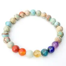 Wholesale New 7 Chakra Healing Bracelet Design Chakra Beaded Bracelet Handmade With Natural Gemstones Gift For Her/His
