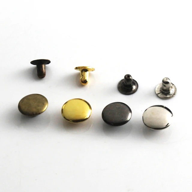 3mm~10mm Metal Single Cap Rivets Studs Round Rivet for DIY Leather Craft Bag Belt Garments Hat Shoes Pet Collar Decor