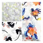 Hot Customized Design Print Jacquard Chiffon Fabric 100%Polyester For Fashion Summer Dress And Skirt