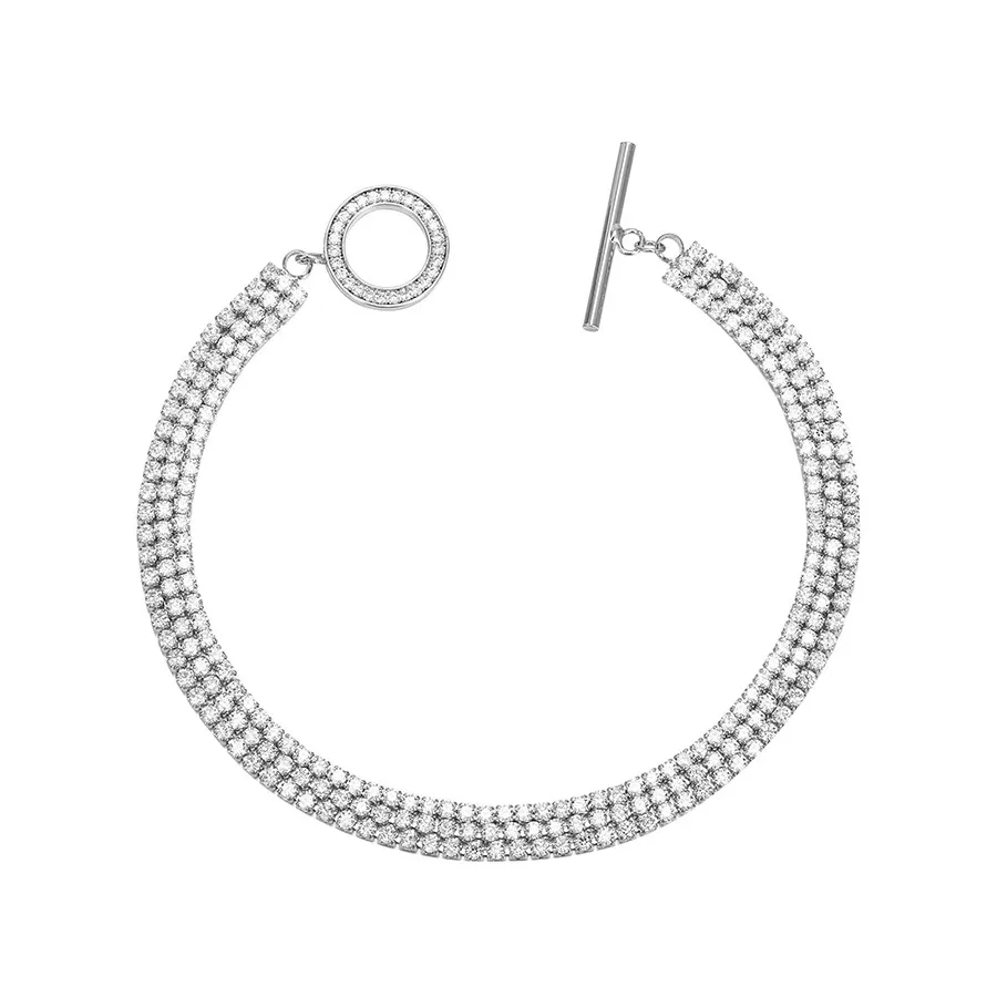 YMbracelet-183  xuping  High Fashion temperament Elegant Full Diamond Gypsophila Silver Luxury Bracelet