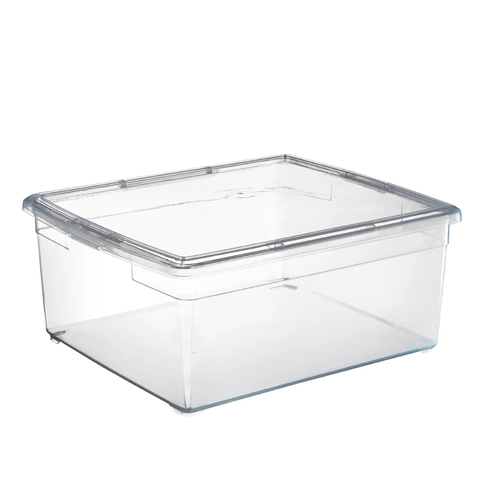 Manufacturer home clear 17L  plastic storage organizer bins