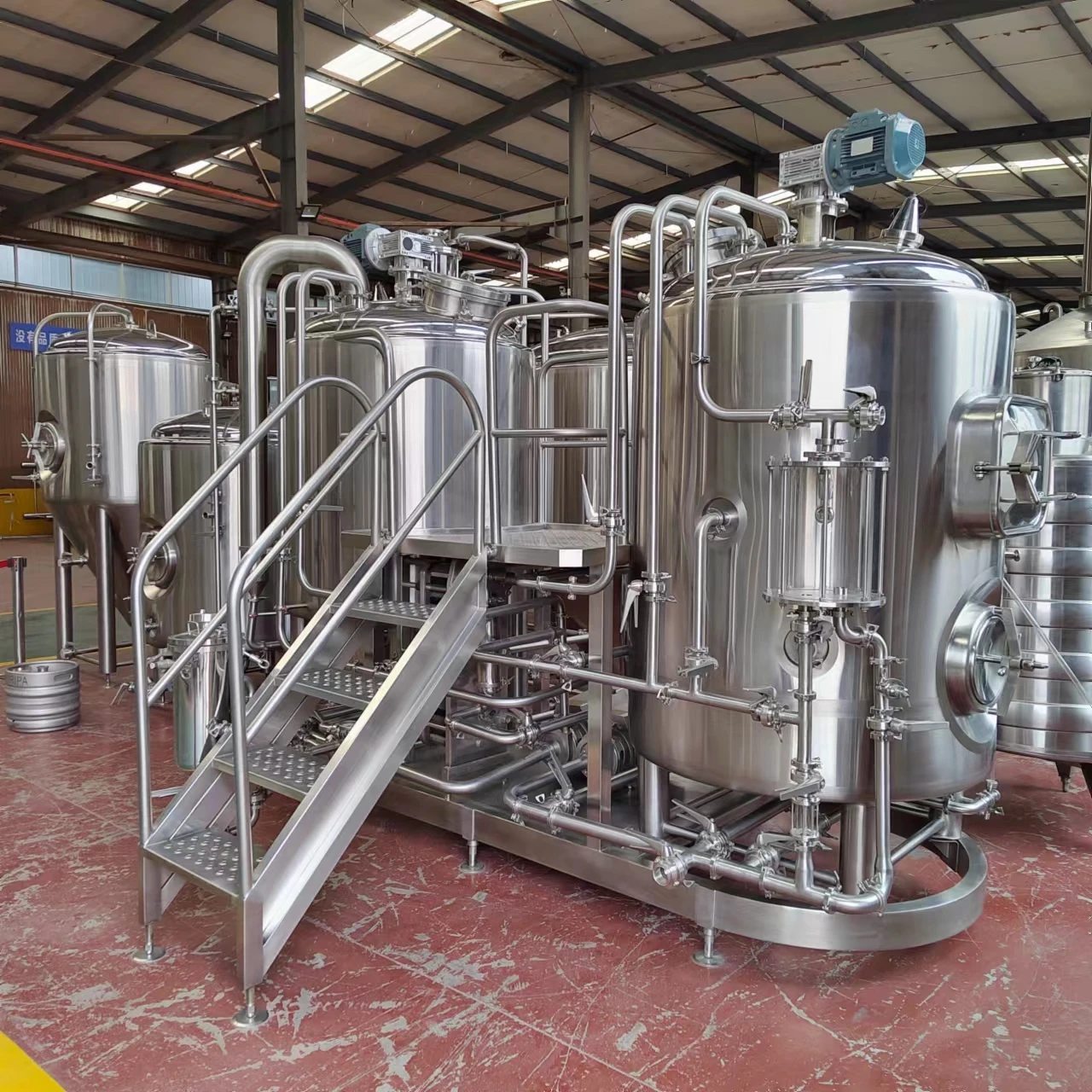 Turnkey Project Industrial Beer Production Plant Beer Brewing Equipment