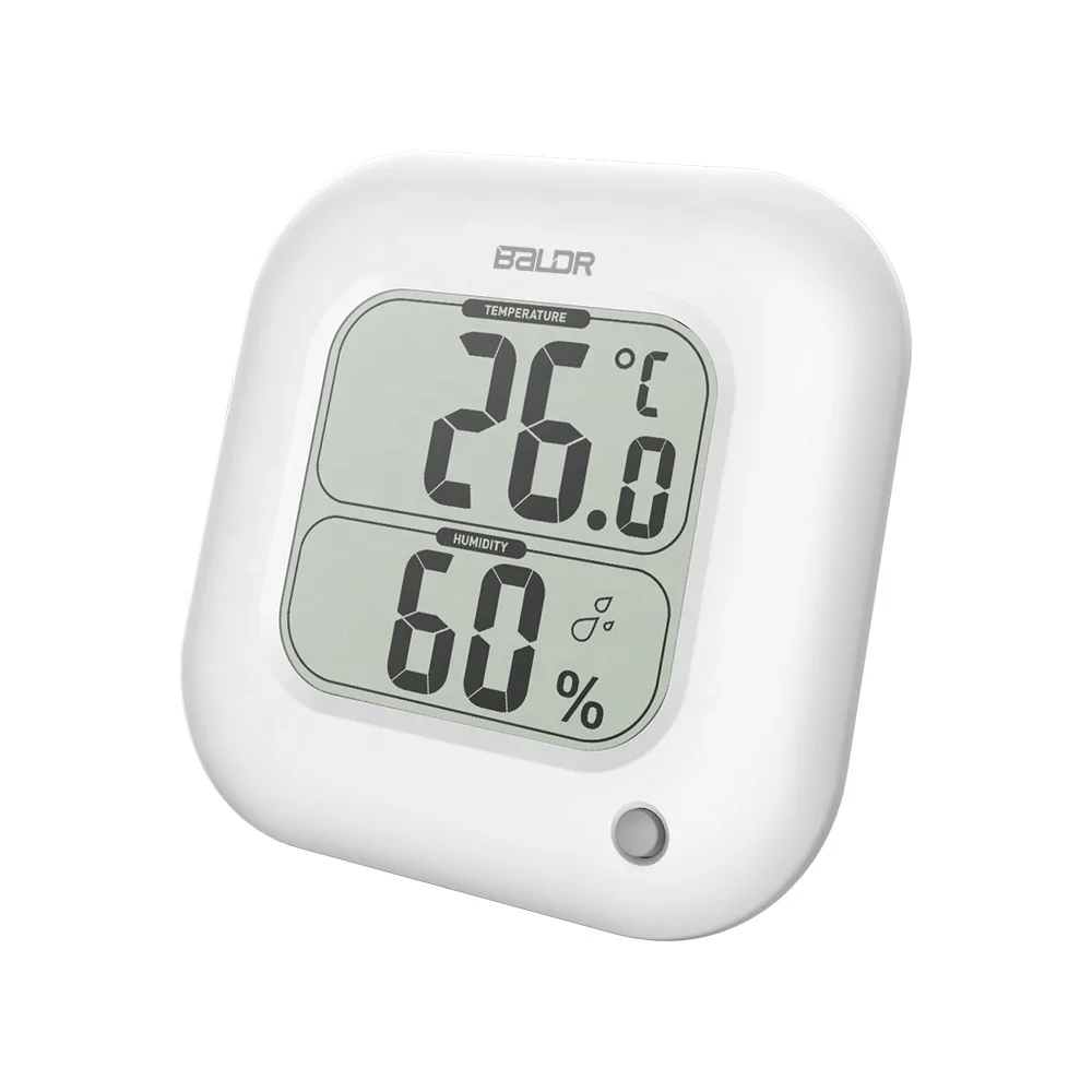 BALDR Mini Digital LCD Indoor Thermo-Hygrometer Gauge Temperature Humidity Meter 