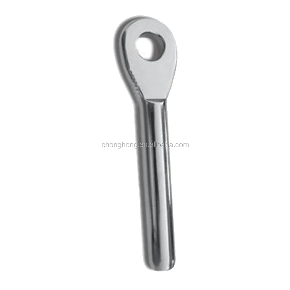 Stainless Steel T316 Swage Eye Terminal for Cable Railing 1/8" Cable 1pc 