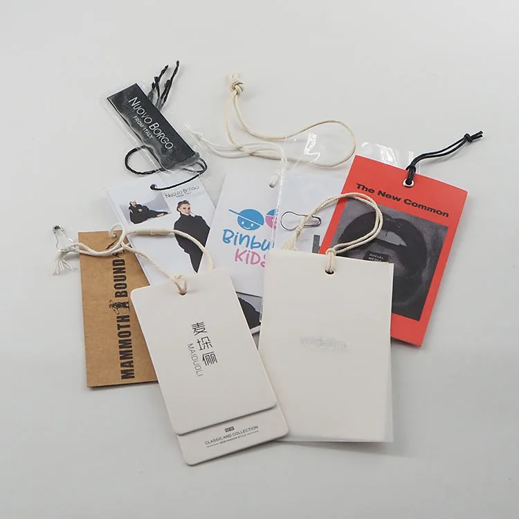 Best Selling Transparent Plastic Hang Tags Custom Embossed Hang Tag