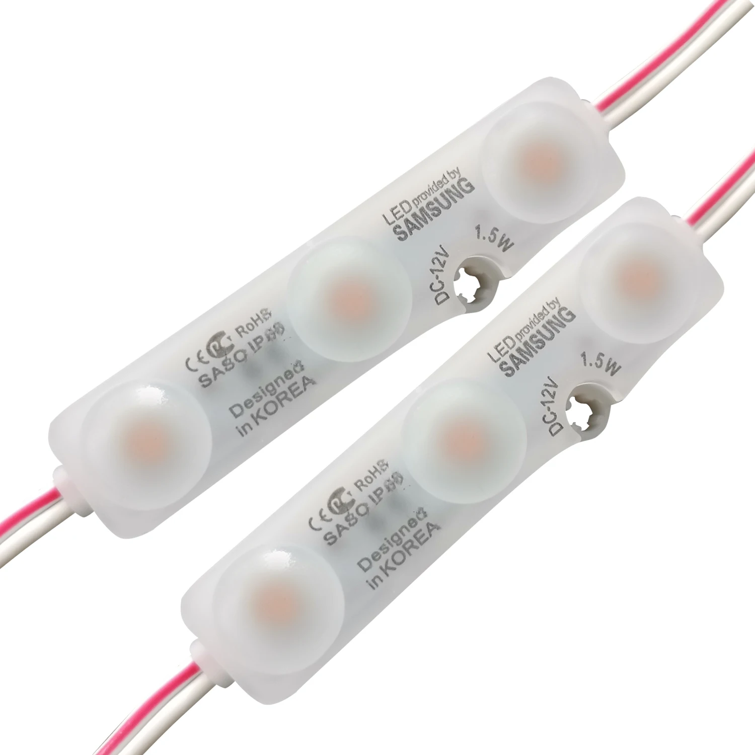 20pcs Super Bright 3 LED Module 5730 White IP67 Waterproof Light Sign DC12V 1.5W 