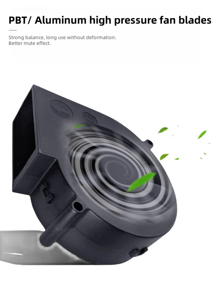 Speed Centrifugal Air Blower, 97mm, 12V, 24V, 36V - detail 4