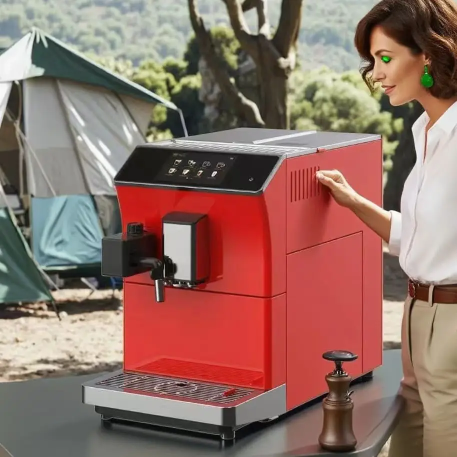 product fully automatic coffee maker with touch screen and milk frother for home use-16
