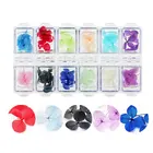 Nail Decoration Art Sample Free 12pcs Fabric Big Nail Flower Decoration For Fashion Nail Art