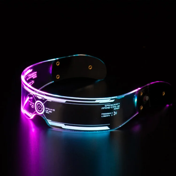 2022 Promotional Product Cyberpunk flash Party Luminous Cool Led Glasses