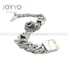 Wholesale Men's Titanium Steel Stainless Steel Vintage Skull Custom Bracelet