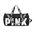Women's Gym Bag Folding Overnight Bag Women Gym Fancy Travel Bag Custom Logo Black Travel Bags