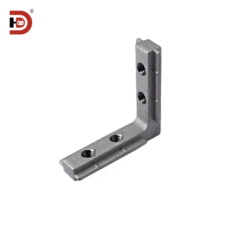 Stainless Steel Aluminum Profile Accessories with 20/30/40/45 Corner Slots and Built-in L-shaped Internal Connection Fasteners manufacture