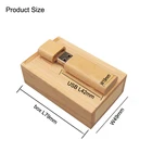 Usb Wooden USB 2.0 Maple Walnut Wooden Usb+Box Usb Flash Drive Pen Drive 8gb 16gb 32gb 64gb Photography Wedding Gift