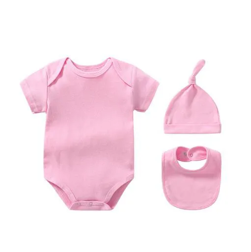 manufacturer 2022 latest newborn baby clothes men's and women's 3-piece baby Hoodie baby pajamas