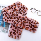 2021 Amazon Hot Sale Double Face Animal Print Fake Rex Rabbit Fur Scarf